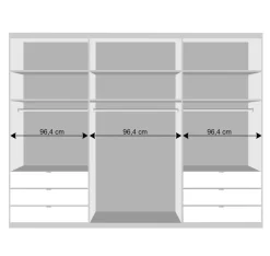 Wohnen Weiße Möbel|Glasmöbel*Spiegel Schlafzimmerschrank mit Falttüren - Zidarie