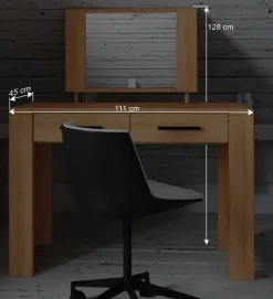 Wohnen Spiegel Schminktisch Mosniak aus Kernbuche Massivholz