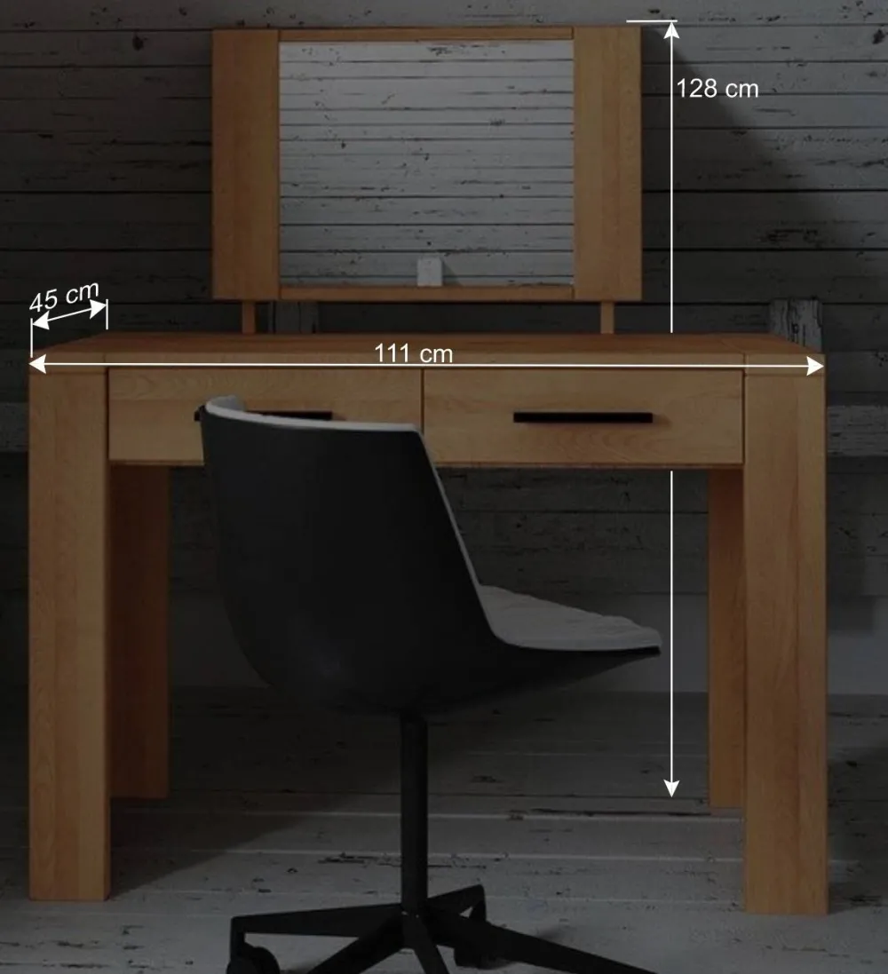 Wohnen Spiegel Schminktisch Mosniak aus Kernbuche Massivholz