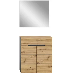 Wohnen Spiegel und Schuhkommode Set - Norja (zweiteilig)