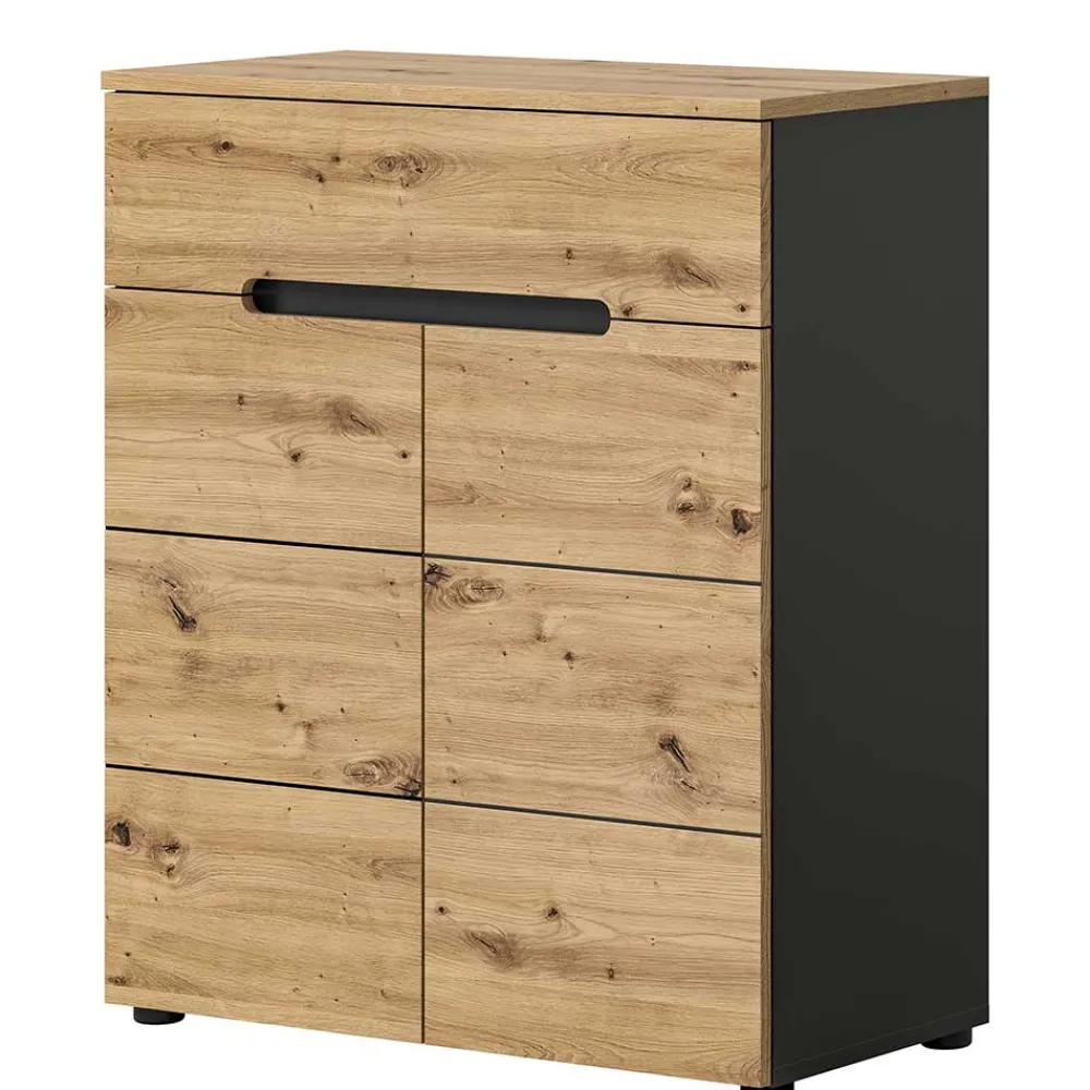 Wohnen Spiegel und Schuhkommode Set - Norja (zweiteilig)