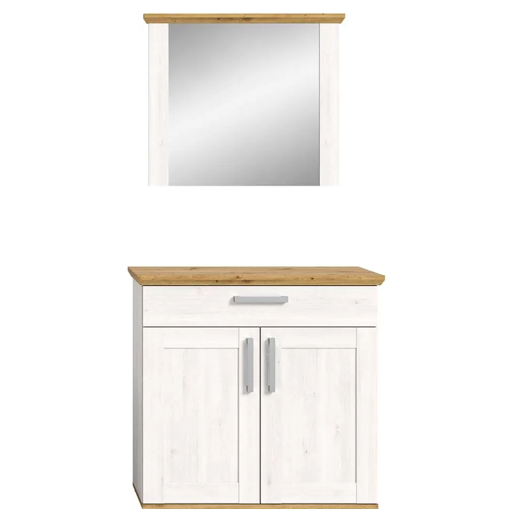 Wohnen Garderoben|Garderoben*Spiegel und Schuhkommode Set - Tocella (zweiteilig)