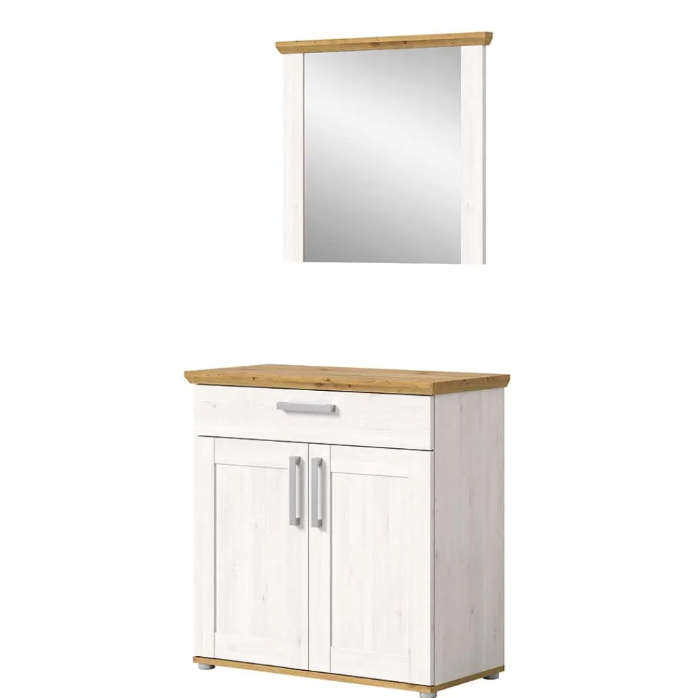 Wohnen Garderoben|Garderoben*Spiegel und Schuhkommode Set - Tocella (zweiteilig)