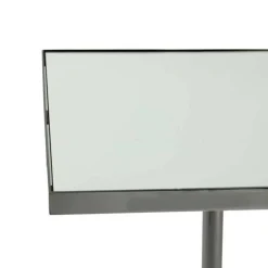 Wohnen Spiegelglas-Beistelltisch mit Säulengestell - Mandarino