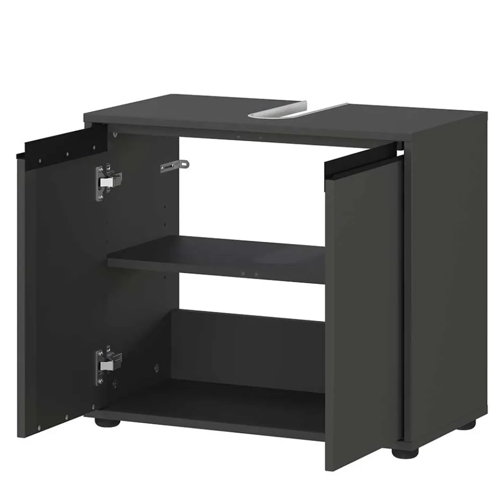 Wohnen Spiegelschrank & Unterbeckenschrank Set - Rufu (zweiteilig)
