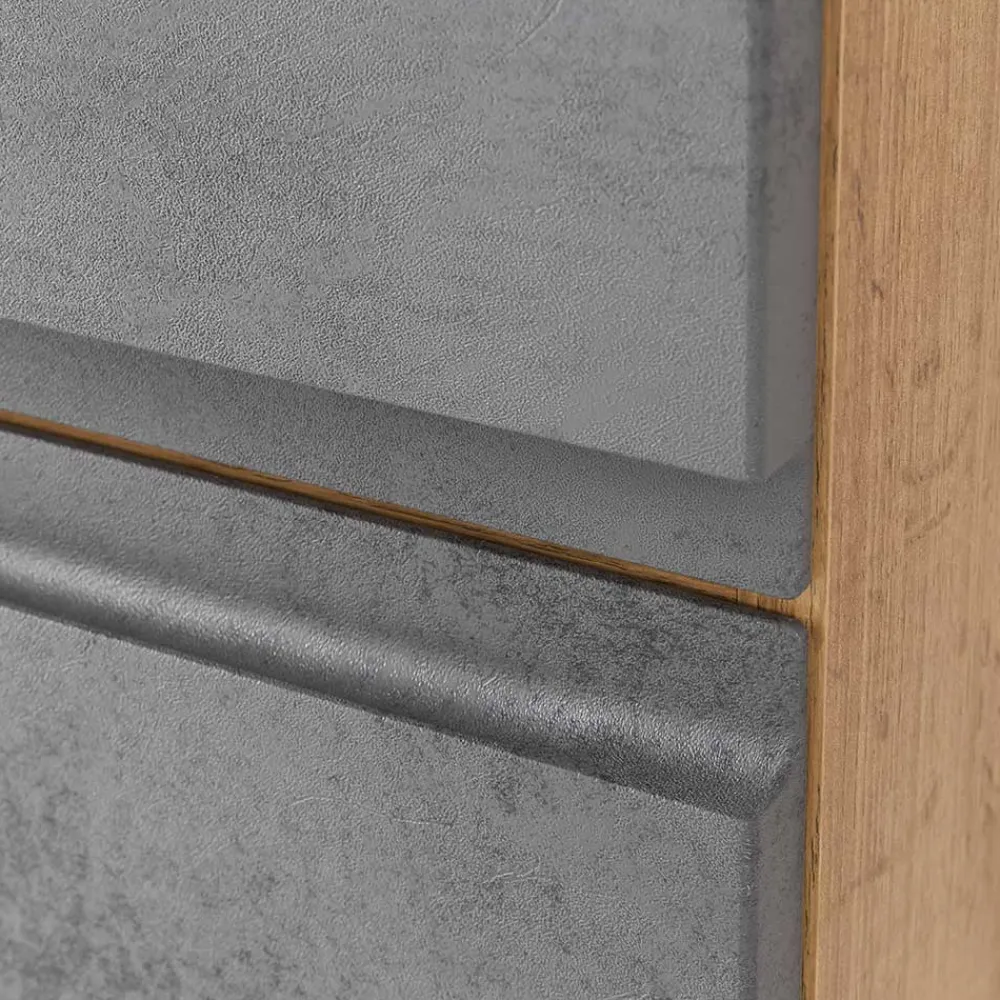 Wohnen Spiegelschrank 4-türig & Unterbeckenschrank - Mia (zweiteilig)