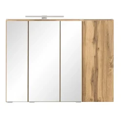 Wohnen Spiegelschrank 4-türig & Unterbeckenschrank - Mia (zweiteilig)