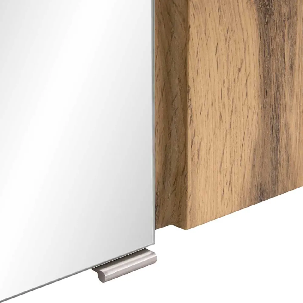 Wohnen Spiegelschrank 4-türig & Unterbeckenschrank - Mia (zweiteilig)