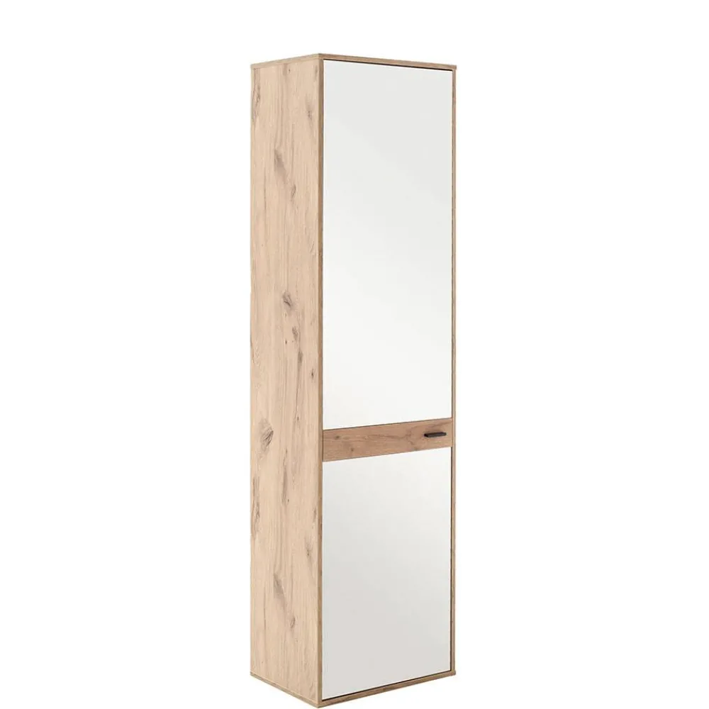 Wohnen Spiegeltür-Flurschrank in Wildeiche Optik - Vapposia