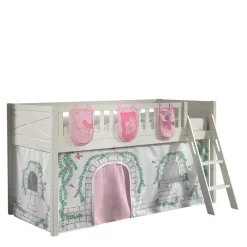 Wohnen Jugendbetten|Kindermöbel*Spielbett Kinderhochbett Schloss und Schmetterlinge - Brandon