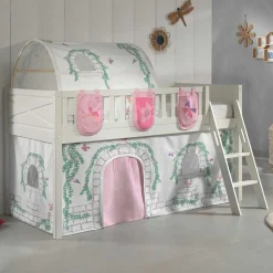 Wohnen Jugendbetten|Kindermöbel*Spielbett Kinderhochbett Schloss und Schmetterlinge - Brandon