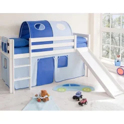 Kinder Wohnen Spielbett Max in Kiefer Massivholz