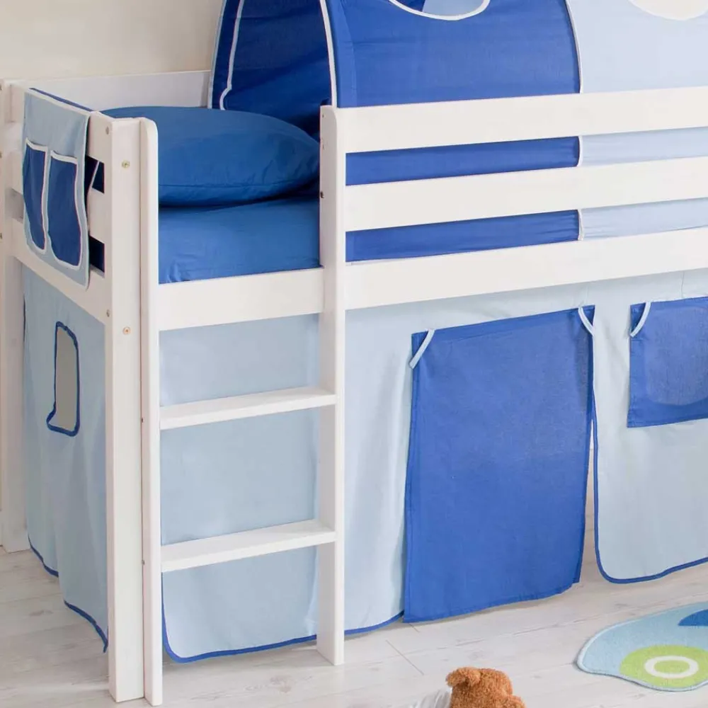 Kinder Wohnen Spielbett Max in Kiefer Massivholz