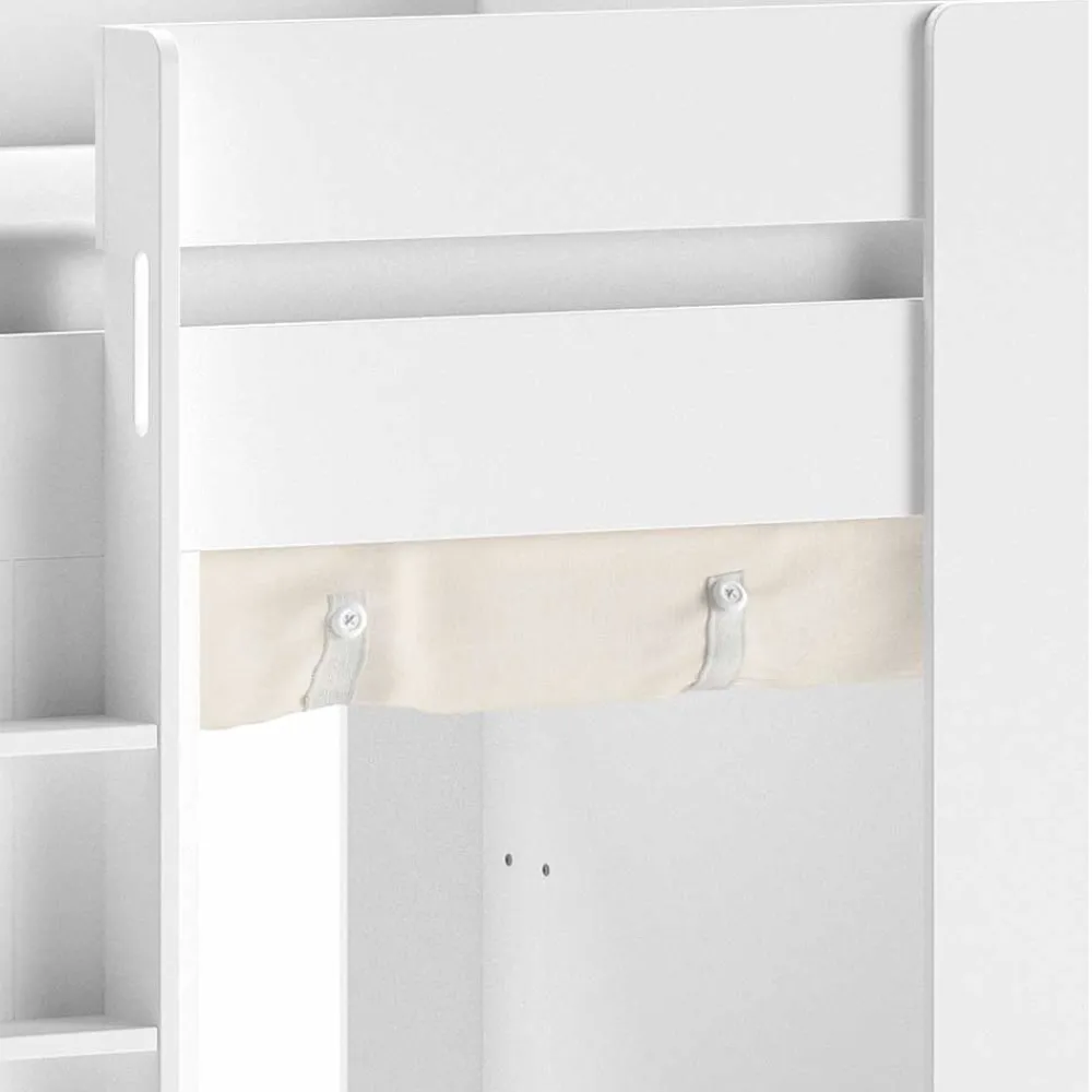 Kinder Wohnen Spielbett mit Hütte 120 cm hoch - Aramo