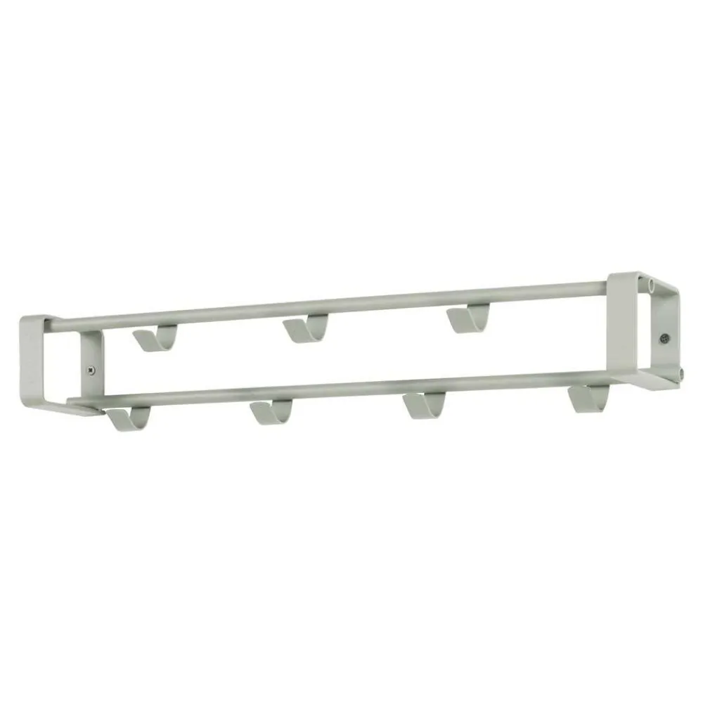 Wohnen Stahl 7 Haken Garderobe in Graugrün - Azulon