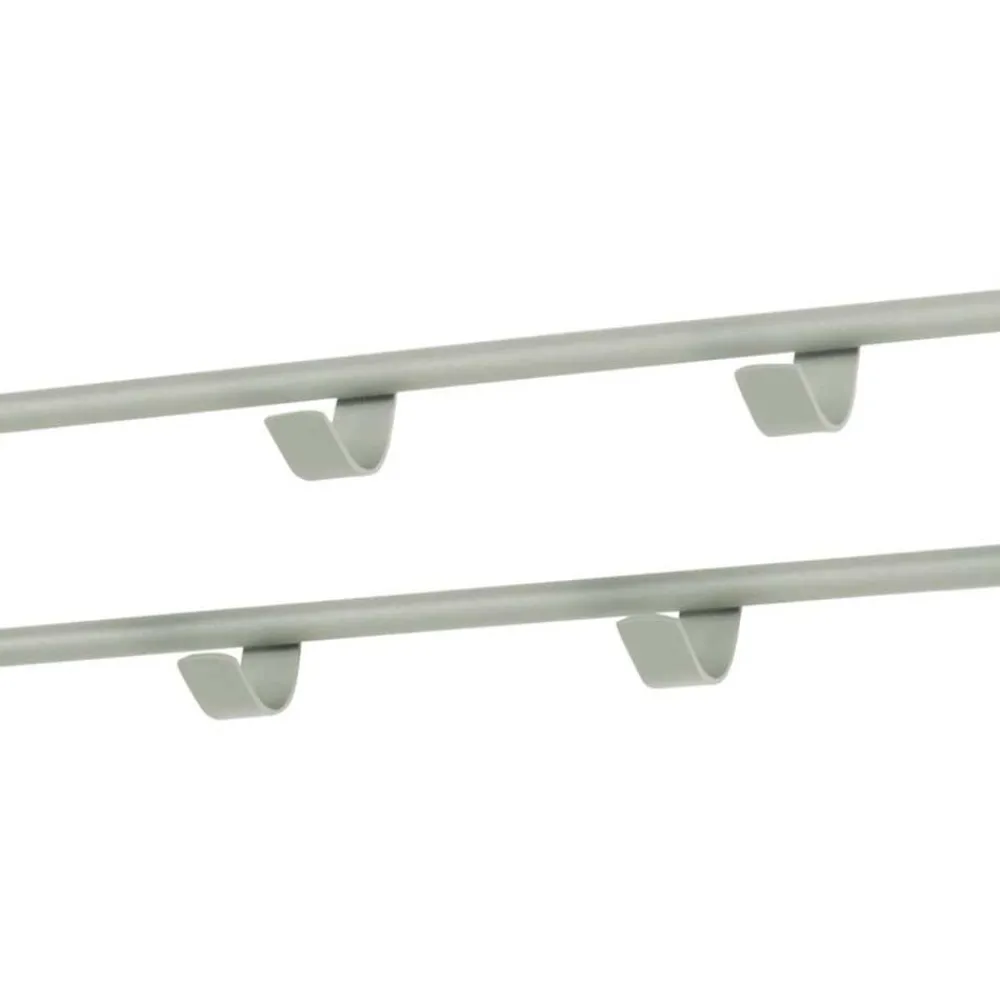 Wohnen Stahl 7 Haken Garderobe in Graugrün - Azulon