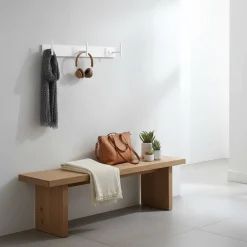 Wohnen Stahl 3er Hakenleiste in Weiß - Kingston