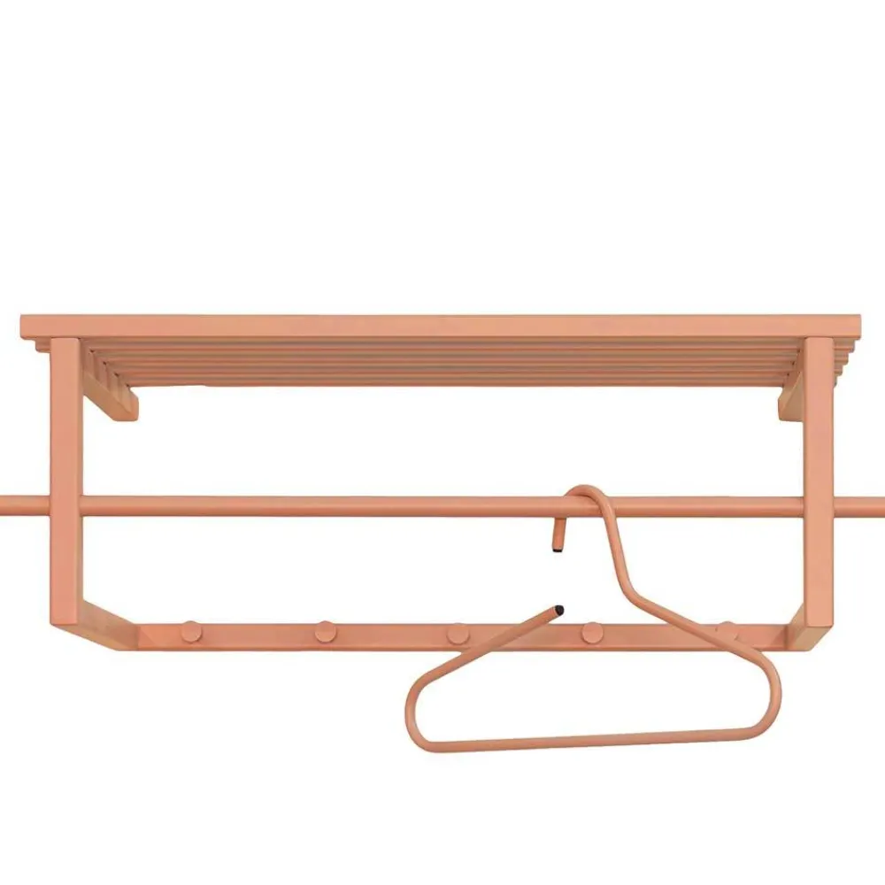 Wohnen Garderoben|Garderoben*Stahl Garderobe in Terracotta pulverbeschichtet - Simonas