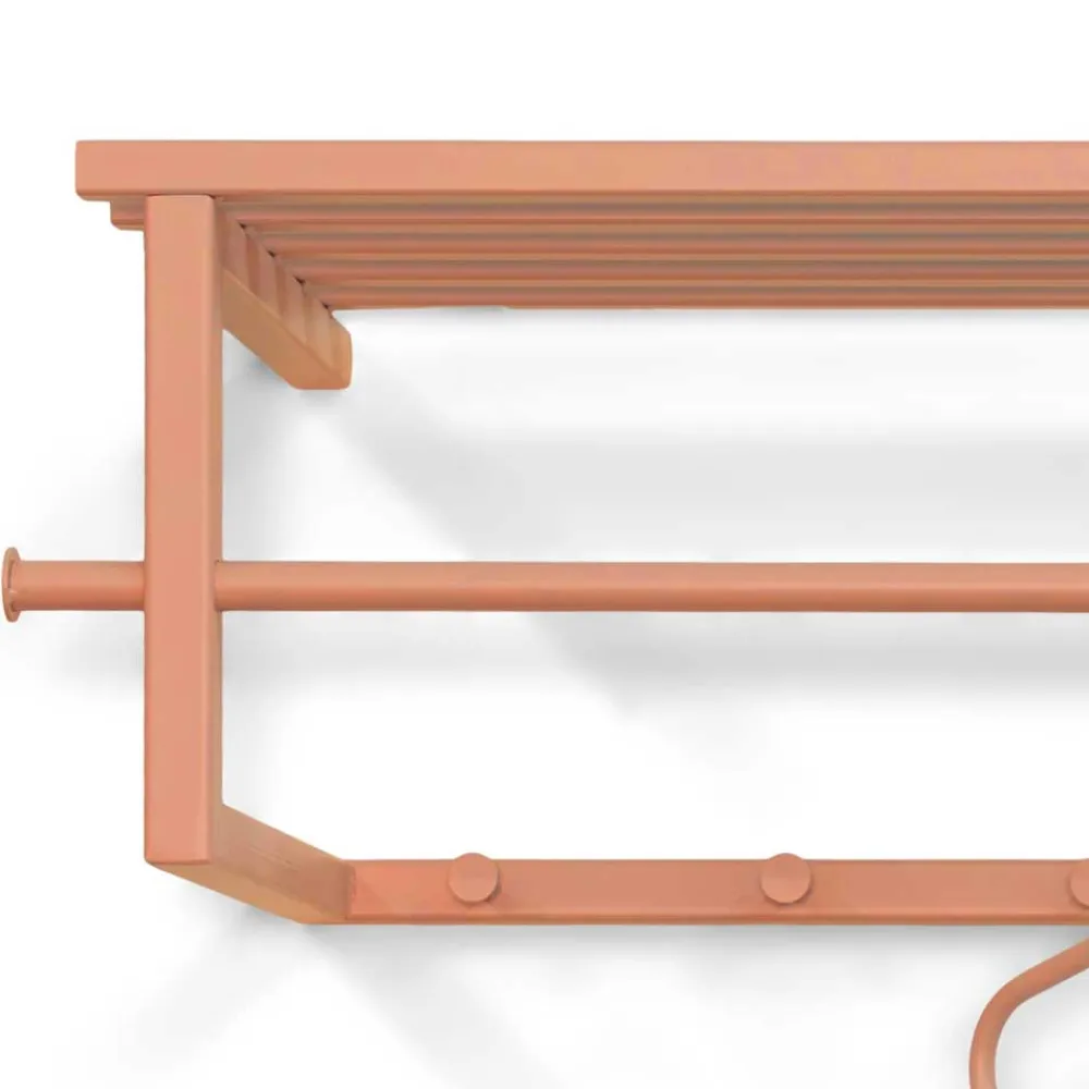 Wohnen Garderoben|Garderoben*Stahl Garderobe in Terracotta pulverbeschichtet - Simonas