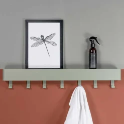 Wohnen Garderoben|Garderoben*Stahl Hängegarderobe in Graugrün - Ruamantico