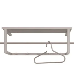Wohnen Stahl Hängegarderobe in Taupe - Helias