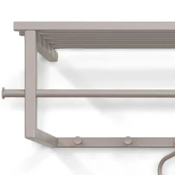 Wohnen Stahl Hängegarderobe in Taupe - Helias
