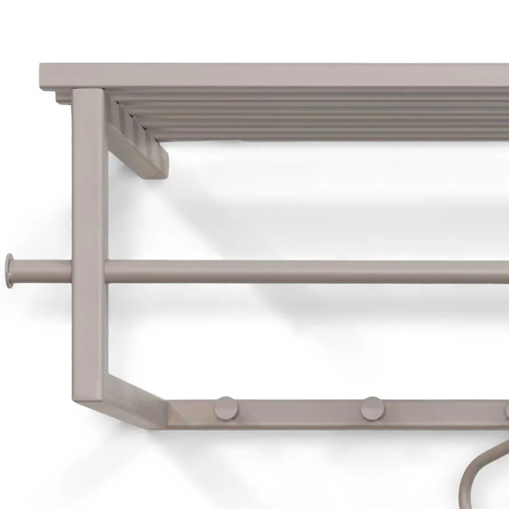 Wohnen Stahl Hängegarderobe in Taupe - Helias