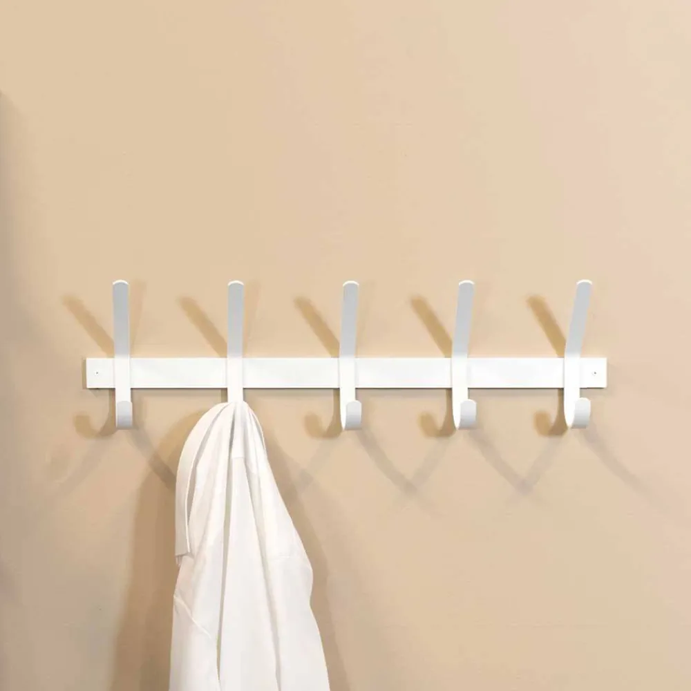 Wohnen Stahl Hängegarderobe in Weiß - Adagios