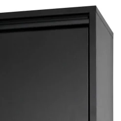 Wohnen Stahl Schuhkipper in Schwarz - Drahina