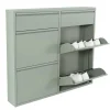 Wohnen Stahl Schuhschrank in Graugrün - Ciudad