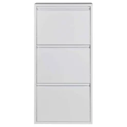 Wohnen Schuhschränke*Stahl Schuhschrank in Weiß pulverbeschichtet - Donzai