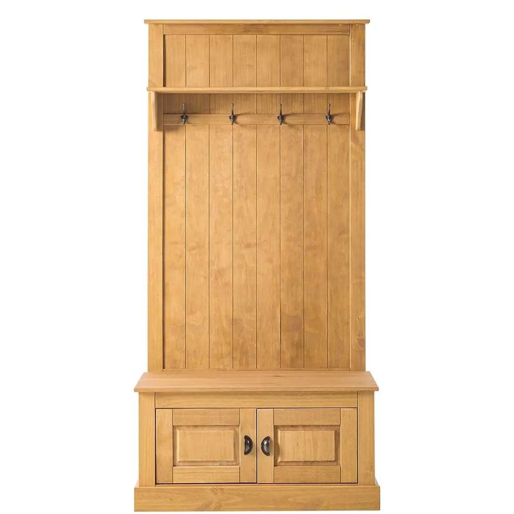 Wohnen Diele Komplett|Garderoben*Standgarderobe aus Kiefer Massivholz - Kumico