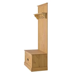 Wohnen Diele Komplett|Garderoben*Standgarderobe aus Kiefer Massivholz - Kumico