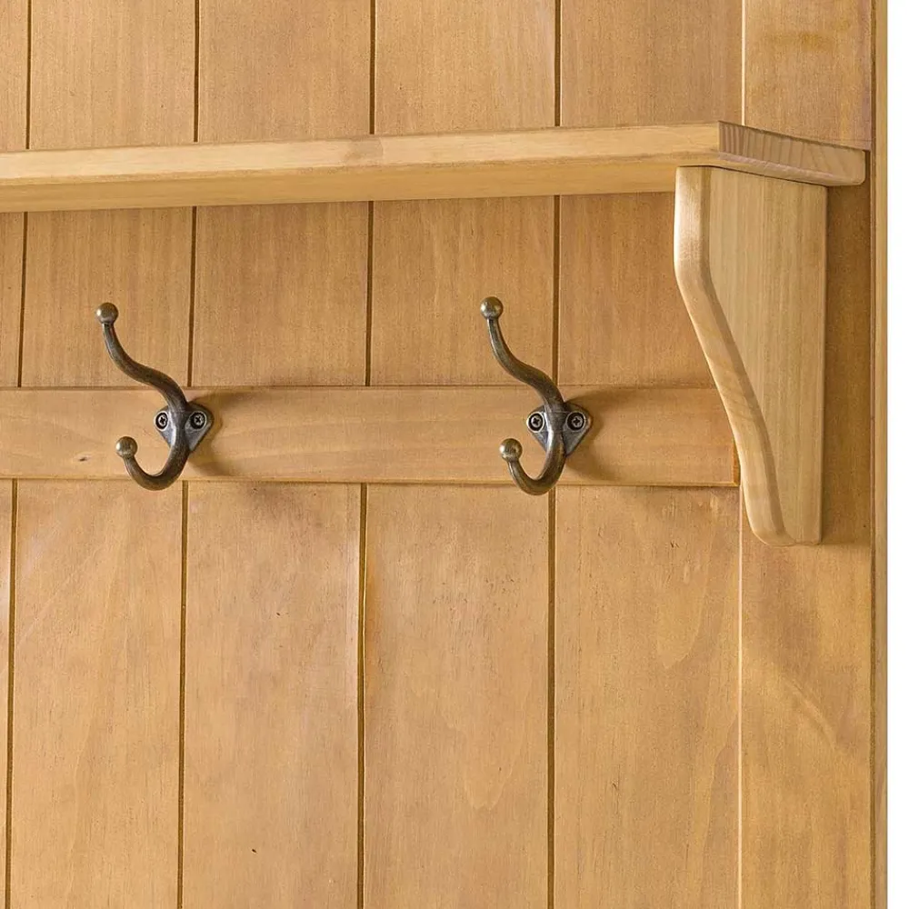 Wohnen Diele Komplett|Garderoben*Standgarderobe aus Kiefer Massivholz - Kumico