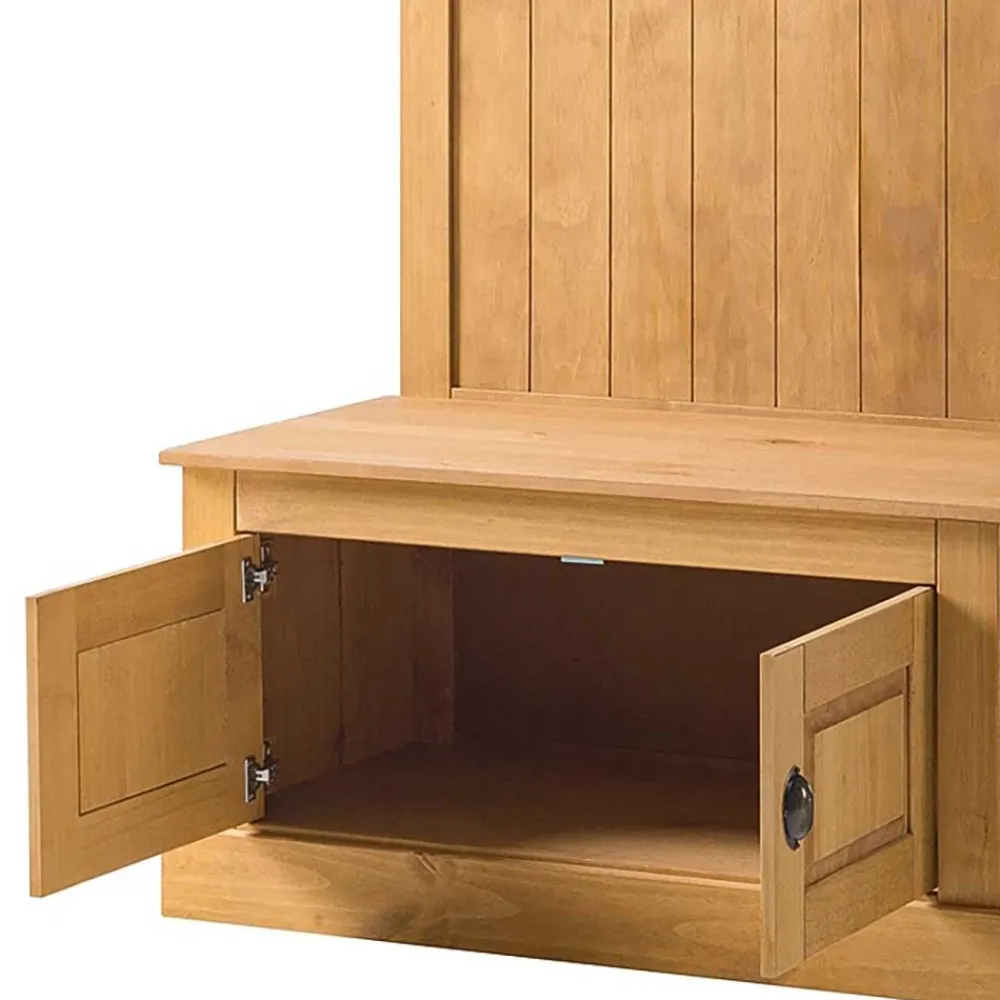 Wohnen Diele Komplett|Garderoben*Standgarderobe aus Kiefer Massivholz - Kumico