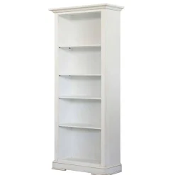 Wohnen Vitrinen|Wohnzimmer-Vitrinen*Standregal mit fünf Fächern in Antikweiß - Annot