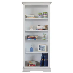 Wohnen Vitrinen|Wohnzimmer-Vitrinen*Standregal mit fünf Fächern in Antikweiß - Annot