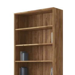 Wohnen Standregal Vaskov aus Wildeiche Massivholz