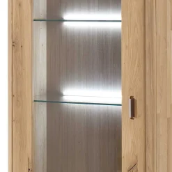Wohnen Esszimmer-Vitrinen|Vitrinen*Standvitrine aus Balkeneiche - Destal