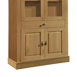 Wohnen Esszimmer-Vitrinen*Standvitrine Piatra aus Kiefer teilmassiv