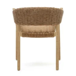 Wohnen Stapelbare Armlehnstühle aus Eukalyptusholz - Finola (4er Set)