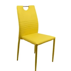 Wohnen Stapelbare Polsterstühle in Gelb - Liguria (4er Set)