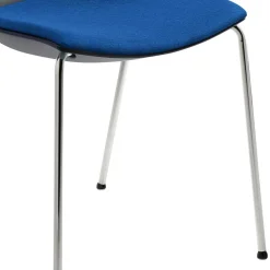 Wohnen Stapelbarer Stuhl in Anthrazit & Blau - Ernestan