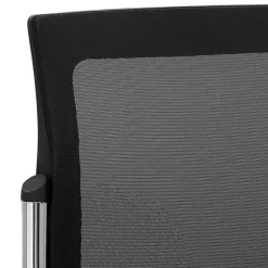 Wohnen Bürostühle*Stapelstuhl in Schwarz & Rot & Chrom - Oona