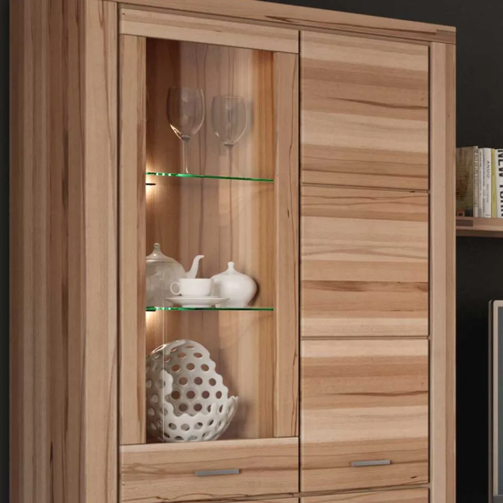 Wohnen Wohnwände|Wohnwand*Stauraum Anbauwand aus Holz - Uhelia (vierteilig)