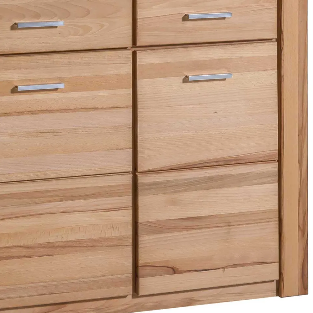 Wohnen Wohnwände|Wohnwand*Stauraum Anbauwand aus Holz - Uhelia (vierteilig)