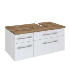 Wohnen Waschtisch|Waschbeckenunterschränke*Stauraum Badschrank mit Siphon-Ausschnitt - Enwicos I