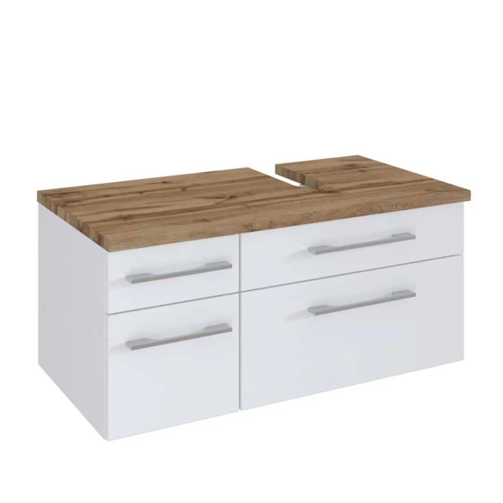 Wohnen Waschtisch|Waschbeckenunterschränke*Stauraum Badschrank mit Siphon-Ausschnitt - Enwicos I