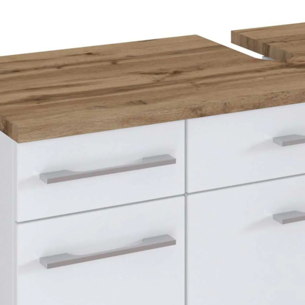 Wohnen Waschtisch|Waschbeckenunterschränke*Stauraum Badschrank mit Siphon-Ausschnitt - Enwicos I