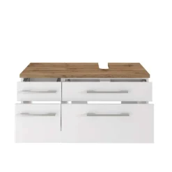 Wohnen Waschtisch|Waschbeckenunterschränke*Stauraum Badschrank mit Siphon-Ausschnitt - Enwicos I